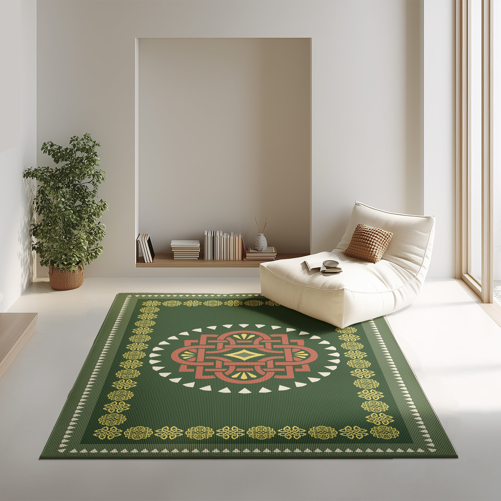 Modern Irish Celtic Knot Area Rug