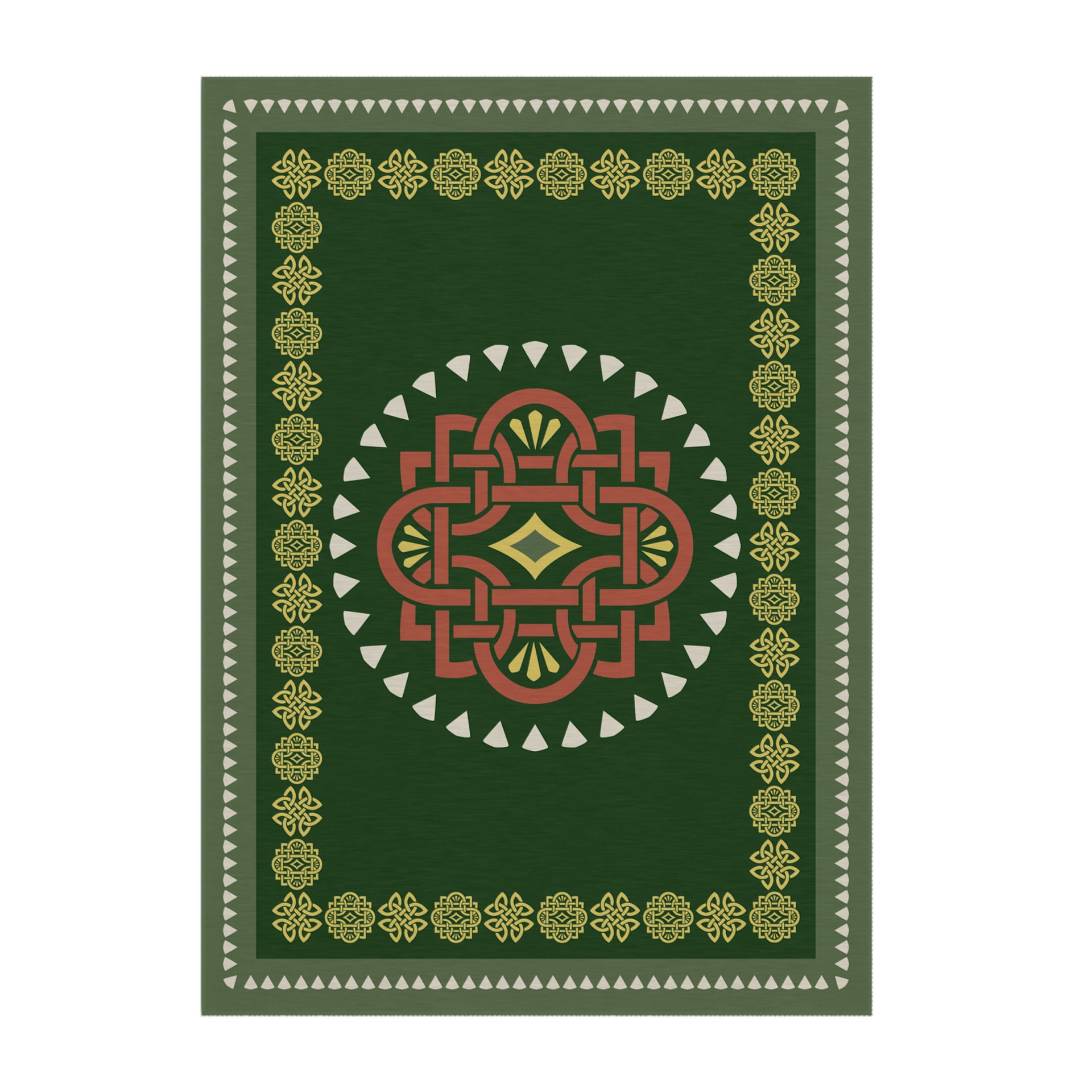 Modern Irish Celtic Knot Area Rug