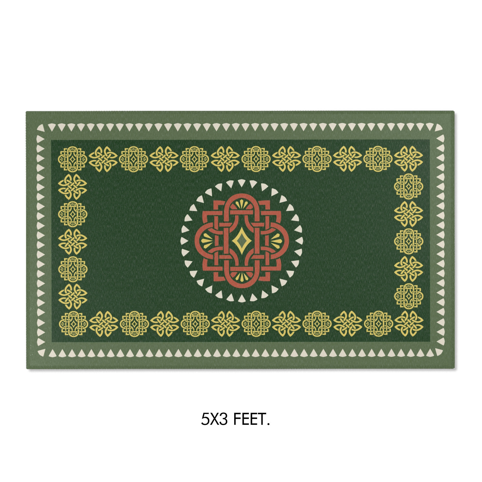 Modern Irish Celtic Knot Area Rug