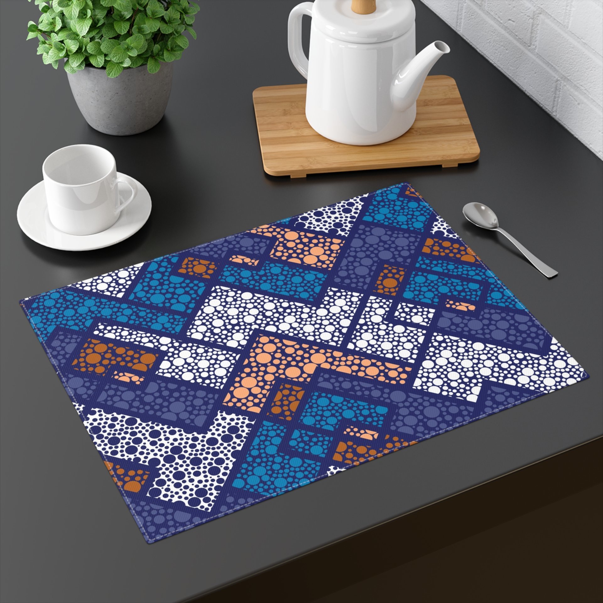 Mid-Century Modern Polka Dot Placemats.