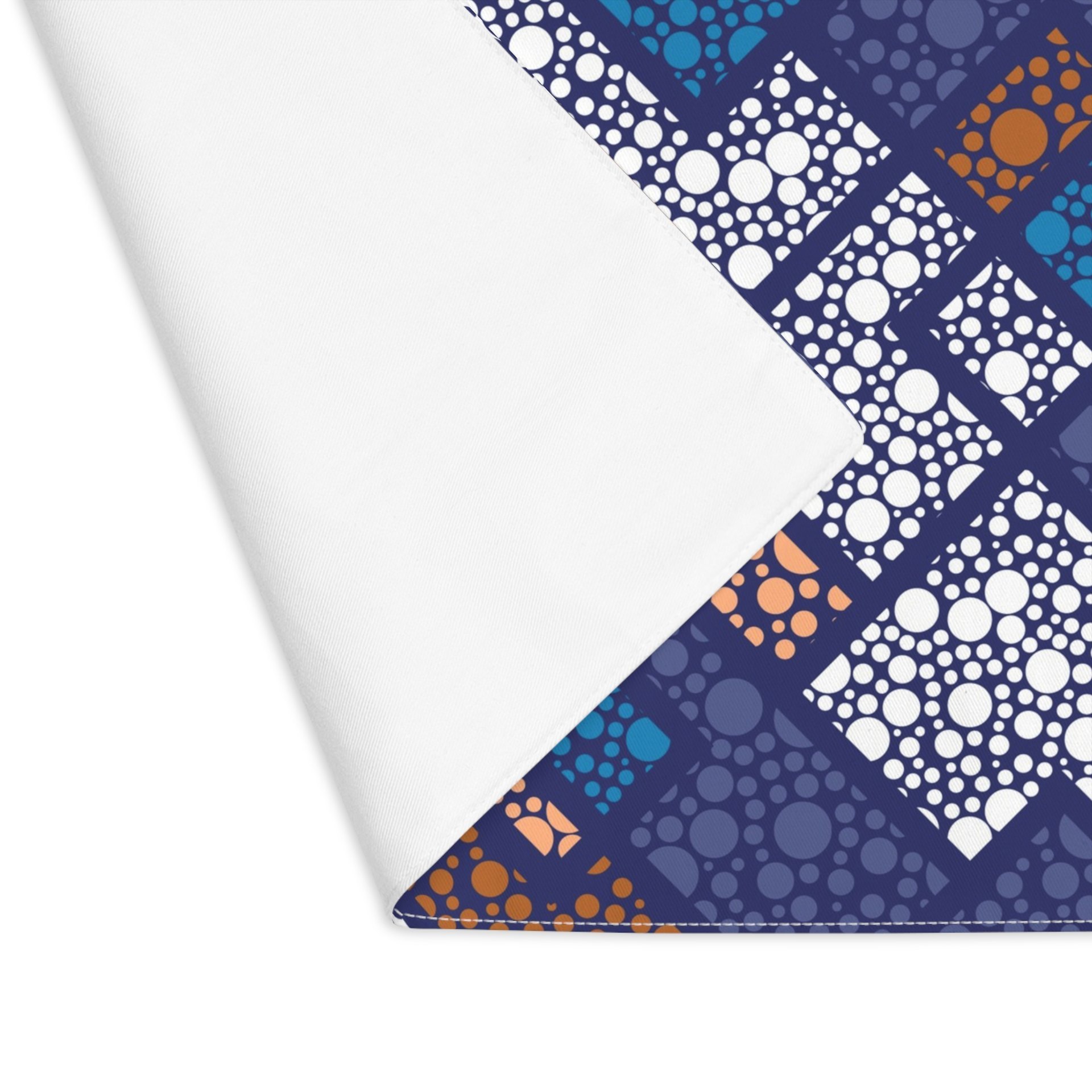 Mid-Century Modern Polka Dot Placemats back.