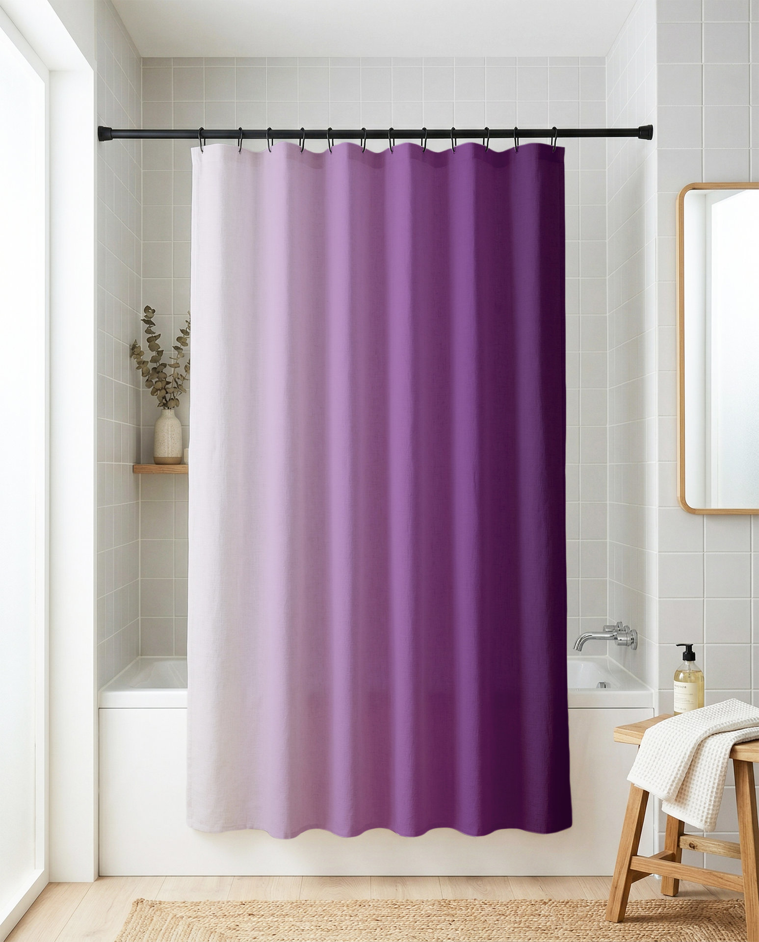 Purple Ombré Shower Curtain