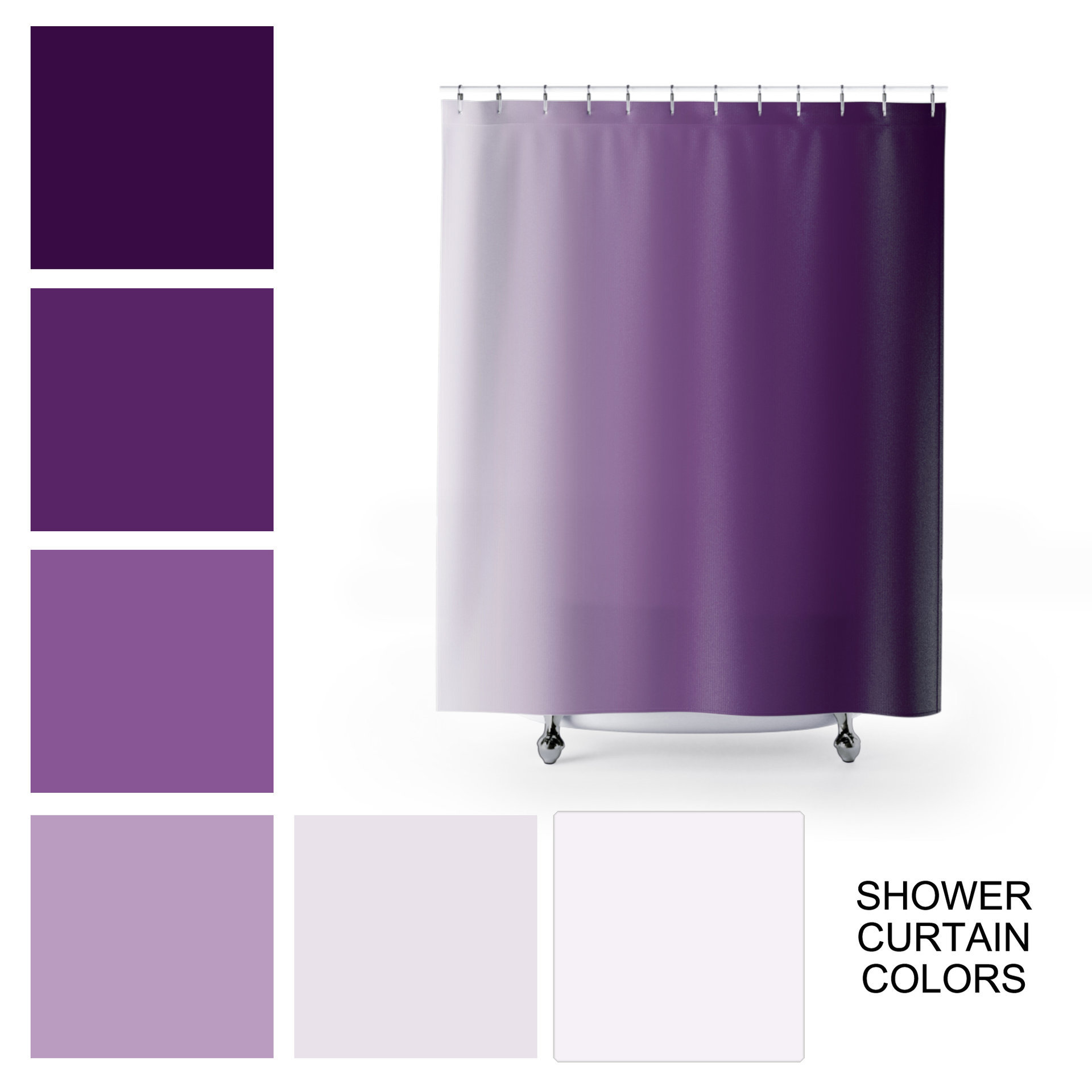Purple Ombré Shower Curtain