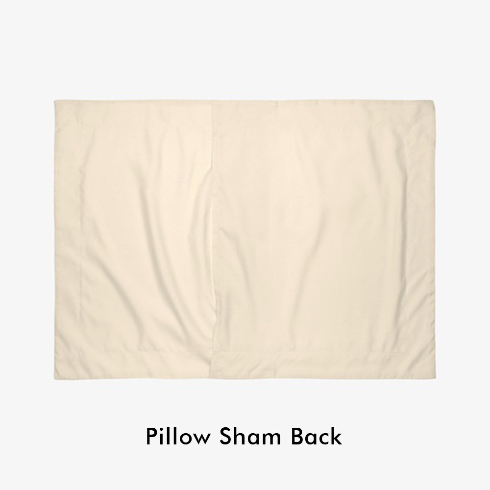 pillow sham back