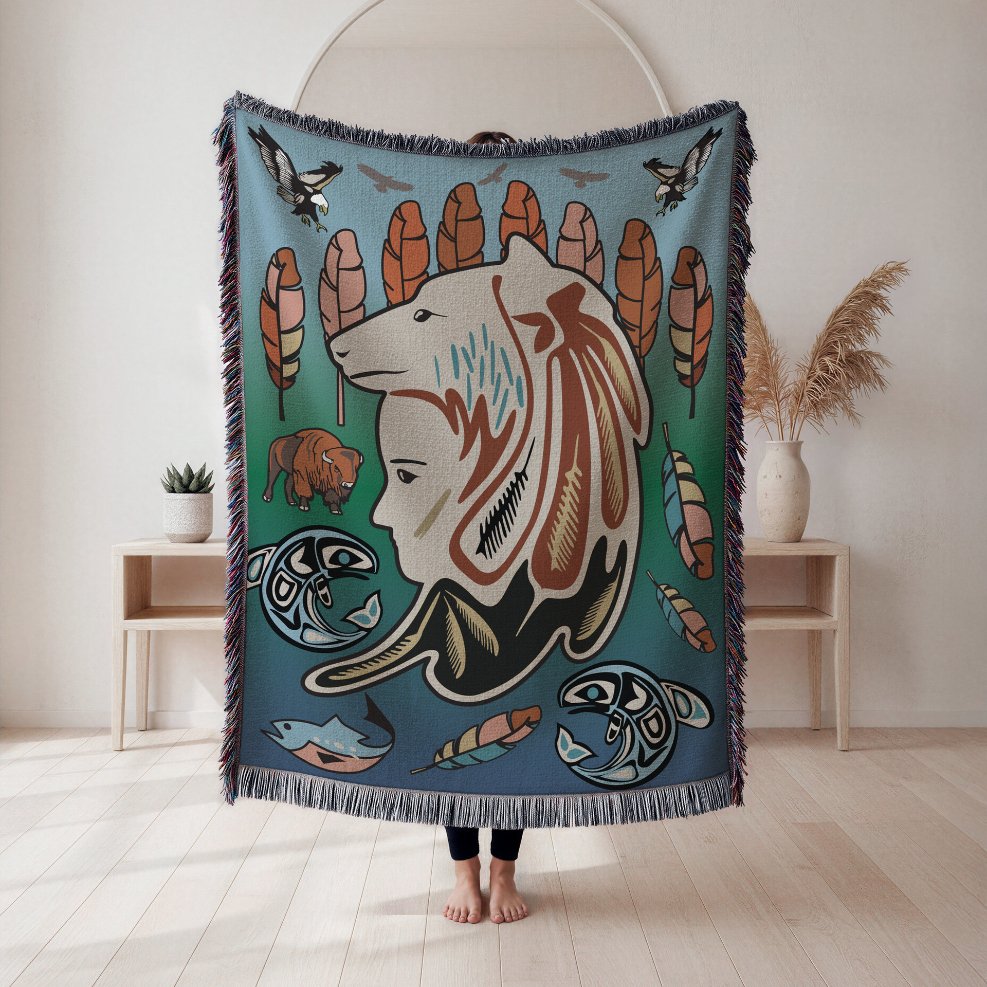 Shananic Medicine Woman Blanket