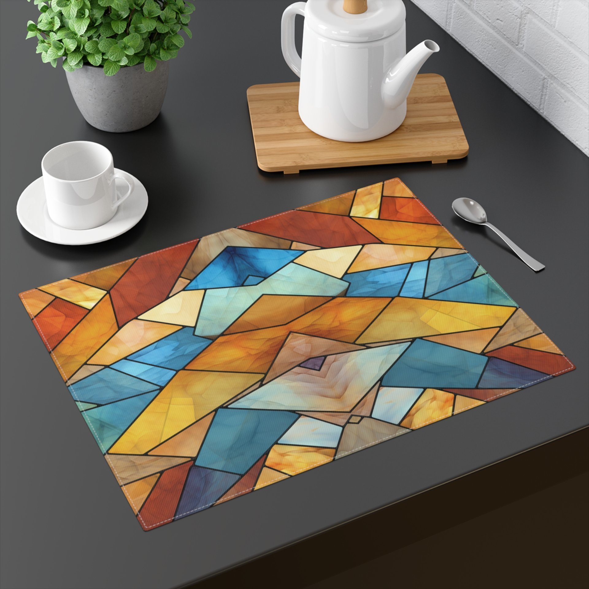 Southwestern Stained Glass Eagle Placemats