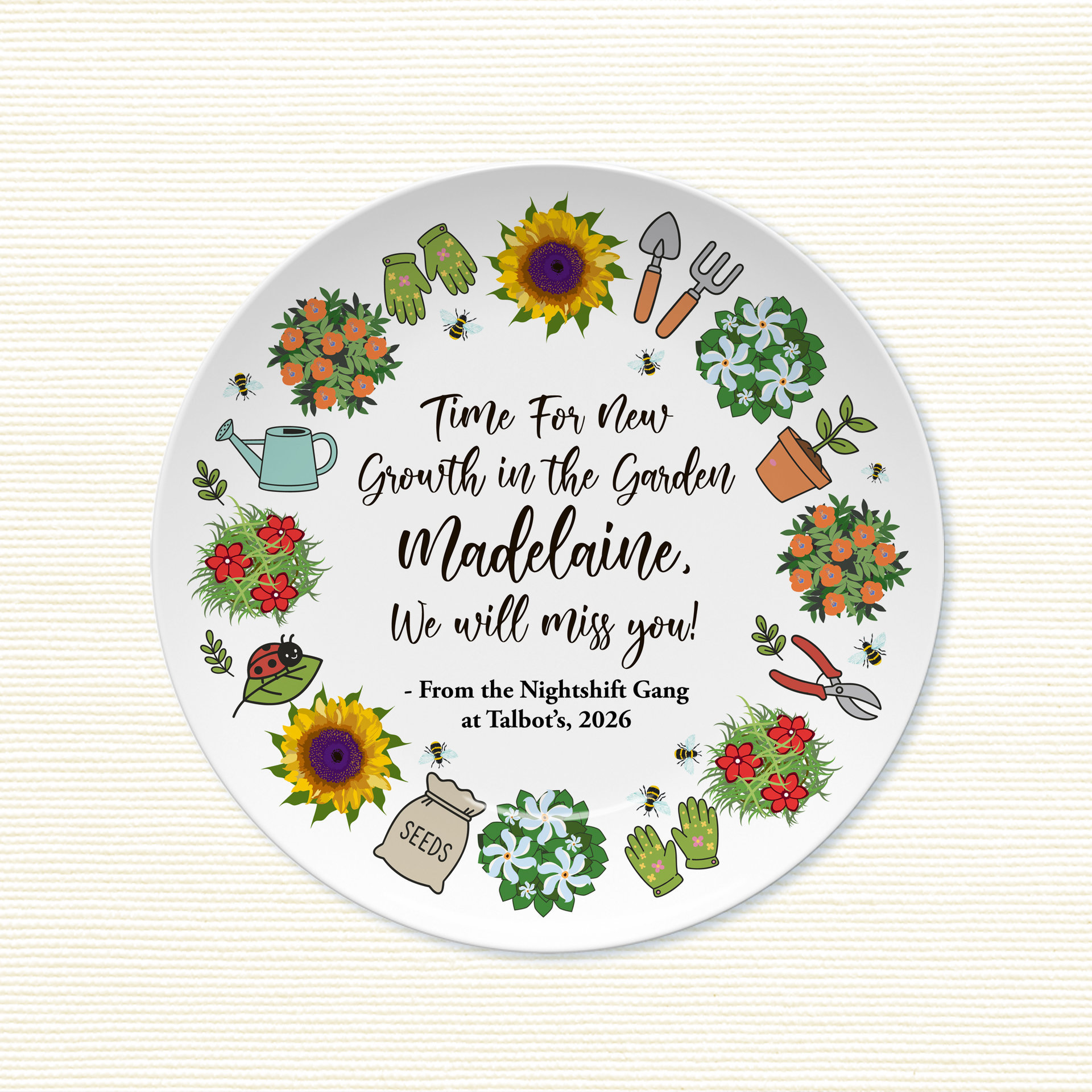 Personalized Retirement Gift Plate