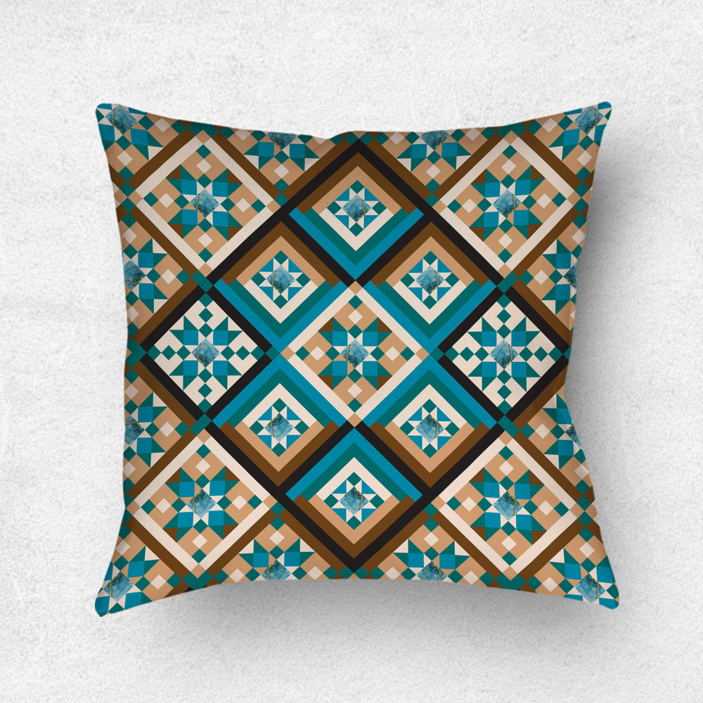 Southwestern Lumbar Pillow, Diamond Pattern