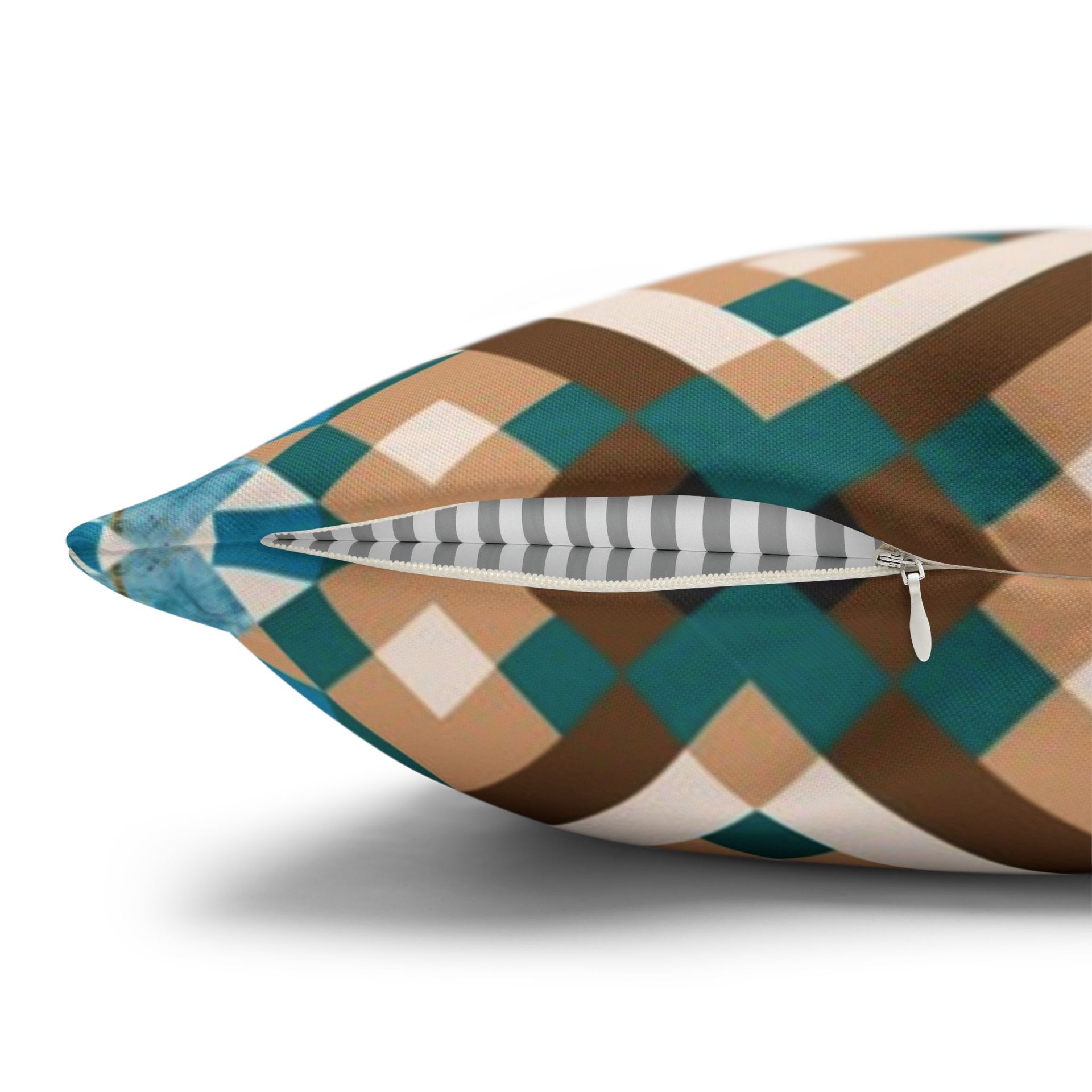 Southwestern Throw Pillow, Diamond Pattern with hidden zipper