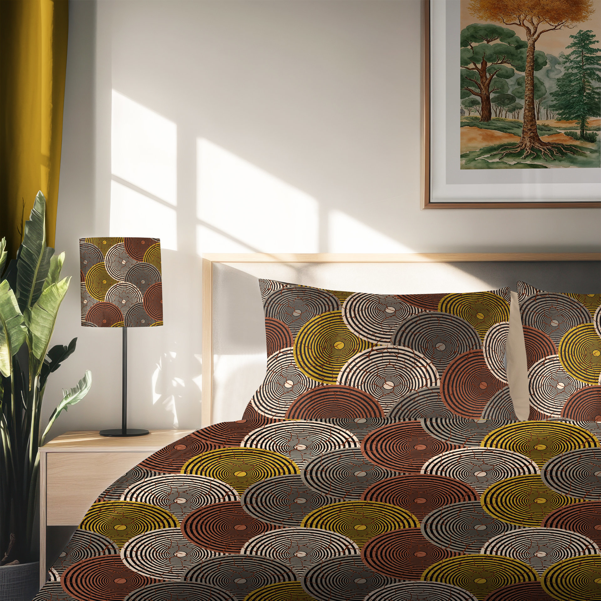 African Wax Print bedding set