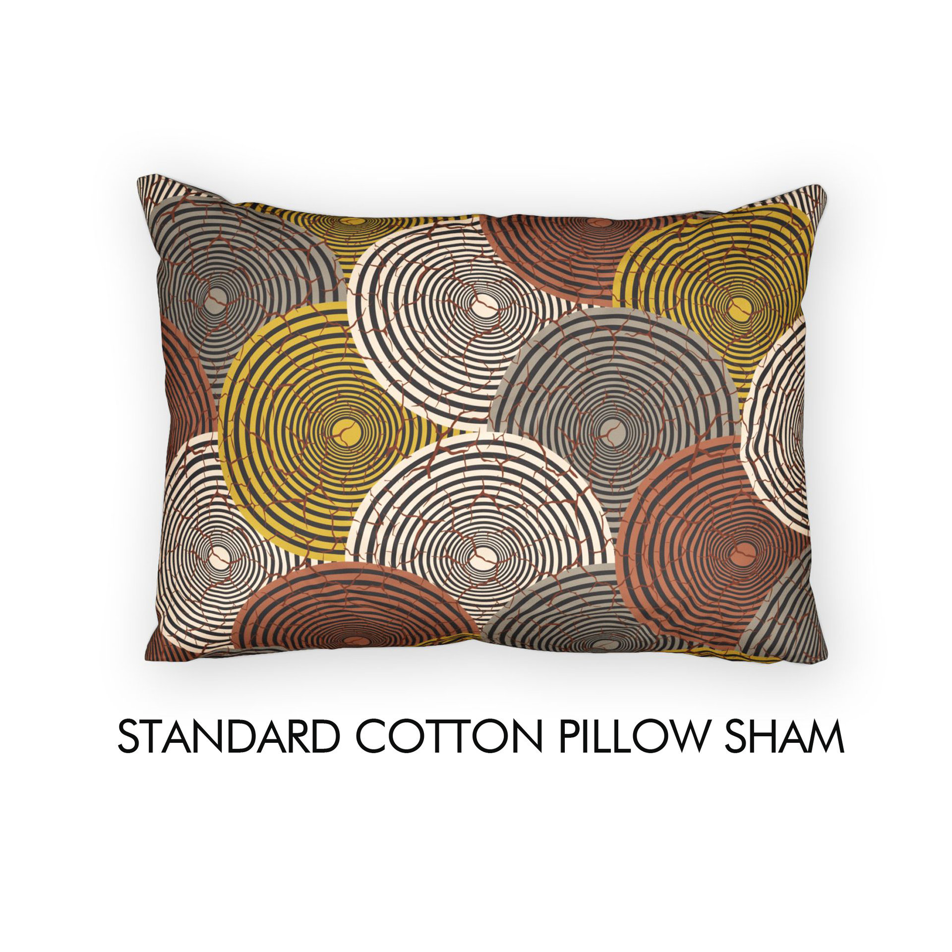 African Wax Print pillow sham