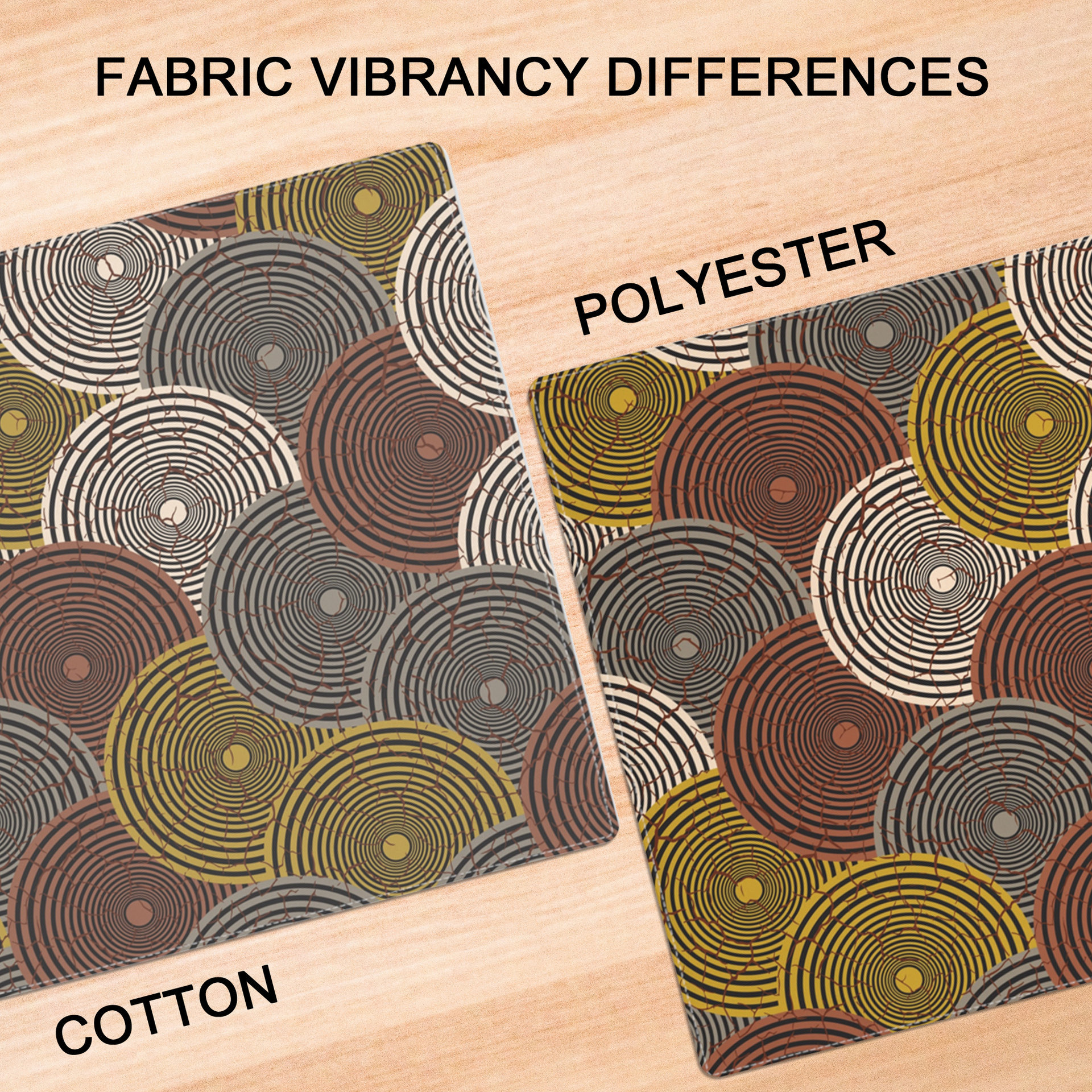 African Wax Print Placemat fabric differences