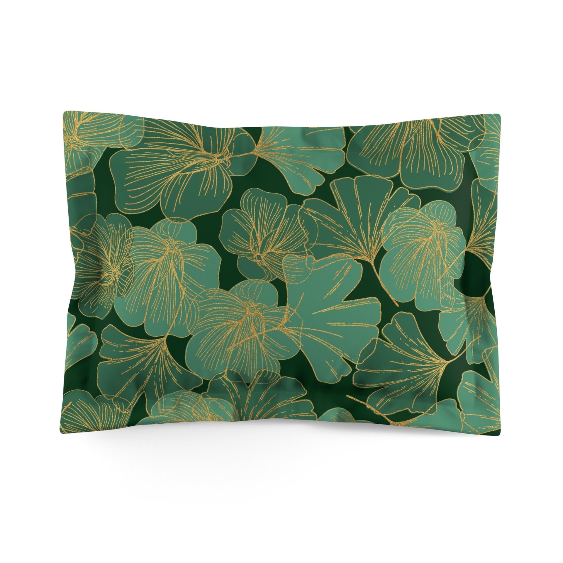 Green and Gold Asian Leaf Bedding