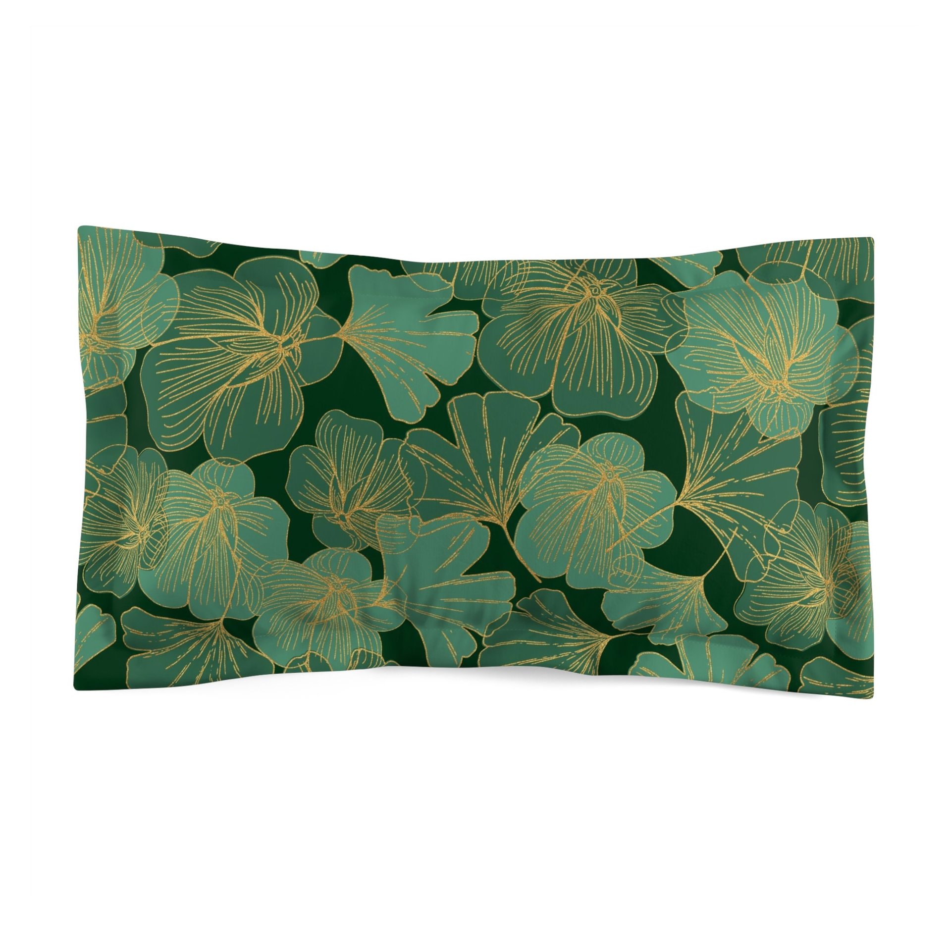 Green and Gold Asian Leaf Bedding