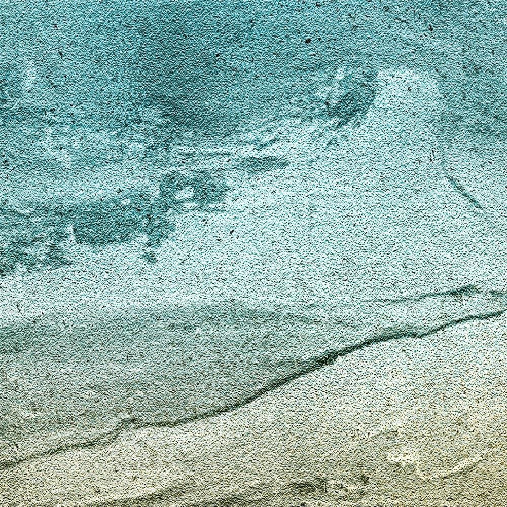 Abstract watercolor rug close up detail.