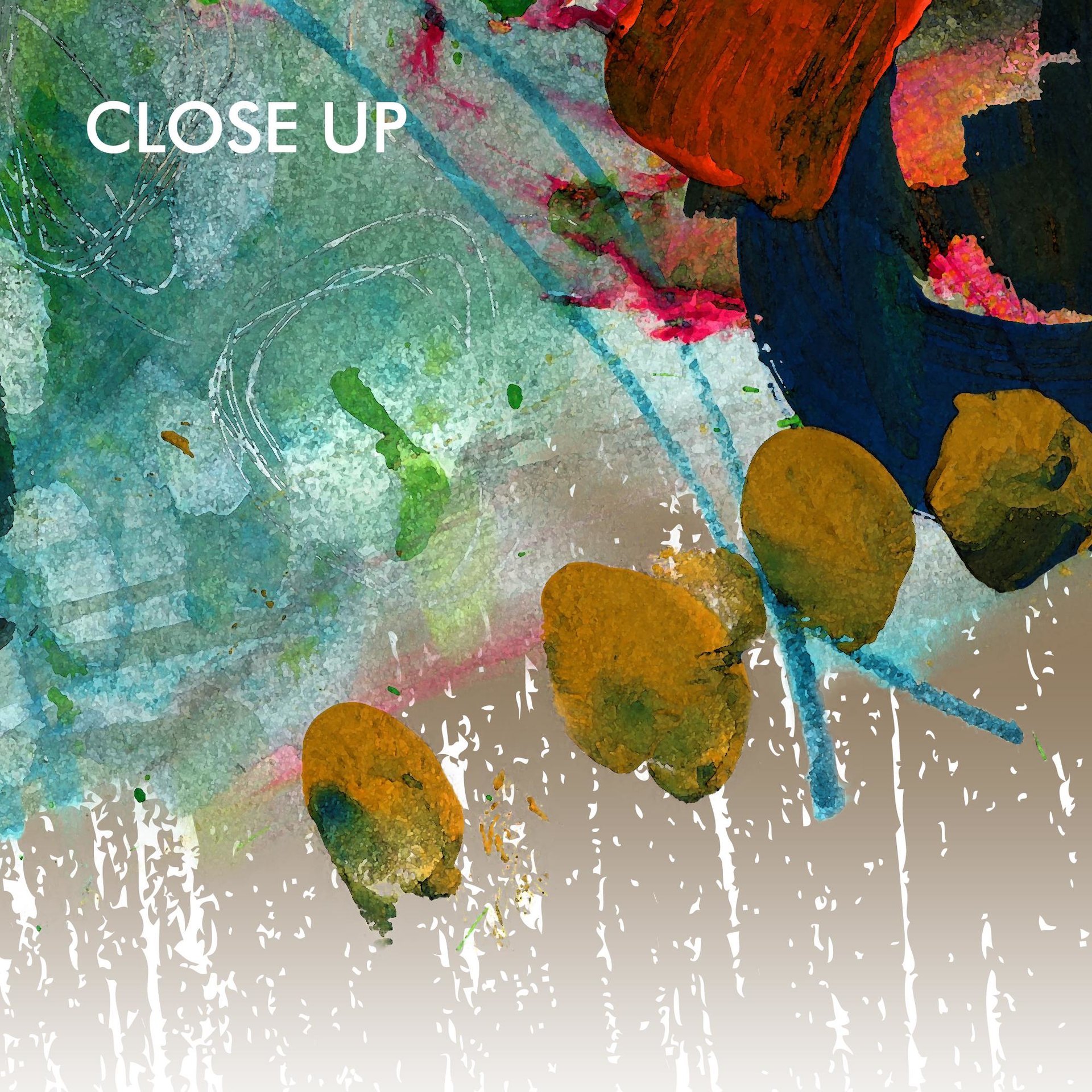 Urban Modern Art Shower Curtain close up detail