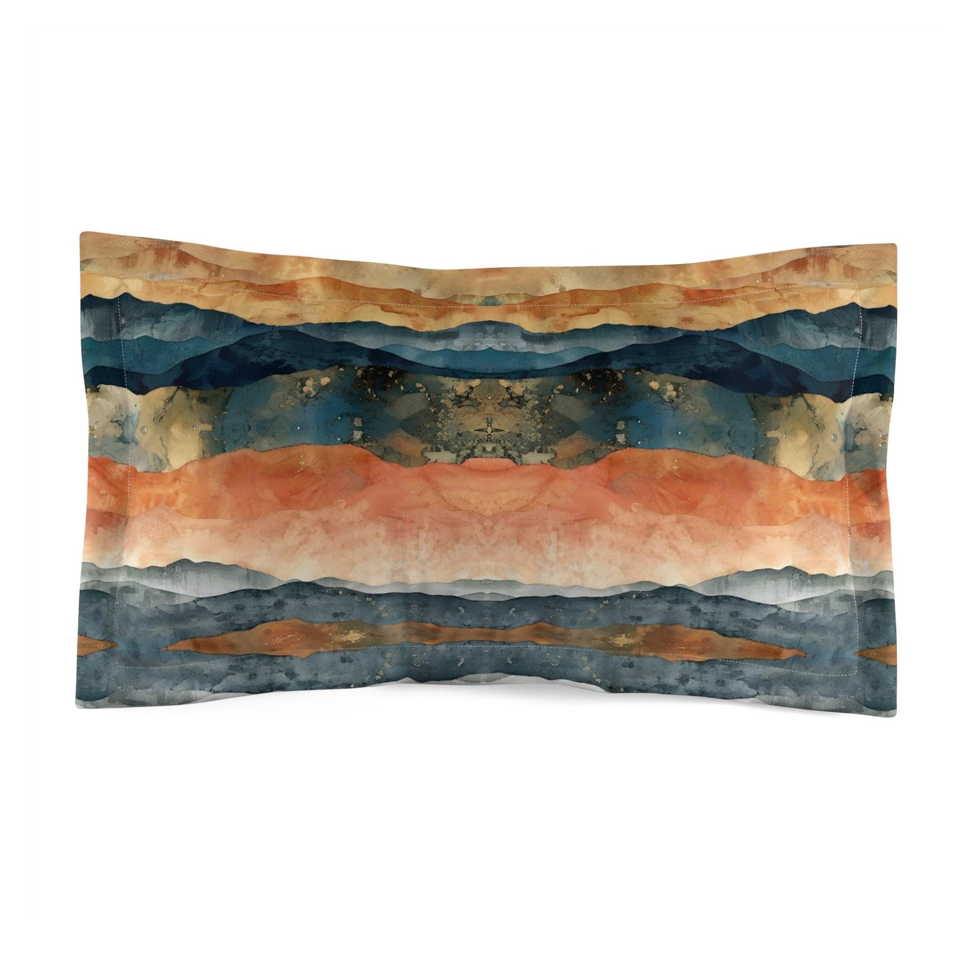 Abstract Stripes Boho king pillow sham